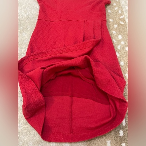 Maeve Anthropologie Womens Medium Splitshade Red Pullover Tulip Dress size M - Picture 4 of 10